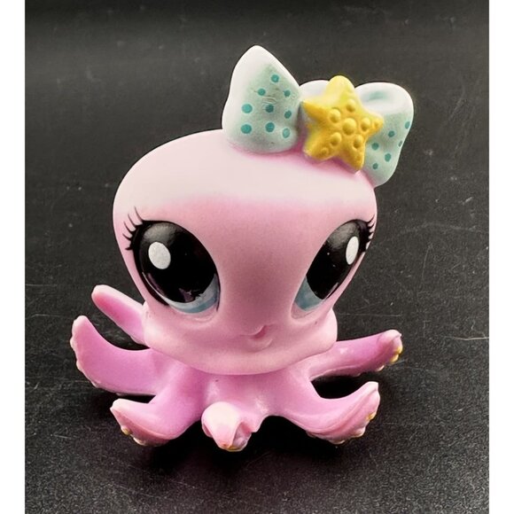 Littlest Pet Shop Pink Octopus 1385 TRU Exclusive Collectors Set LPS Authentic - Picture 1 of 5